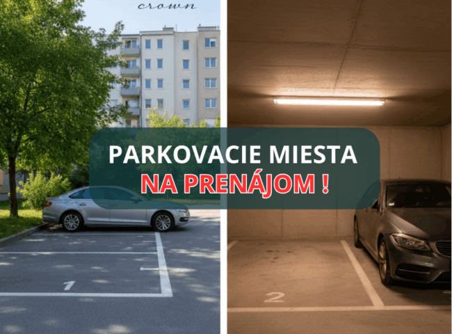 PRENÁJOM- Parkovacie miesta v ulici Nedbalova – NITRA