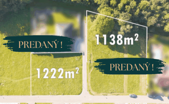 PREDANÉ- POZEMOK PRI LESÍKU V TICHU PRÍRODY- PÁROVSKÉ HÁJE NITRA