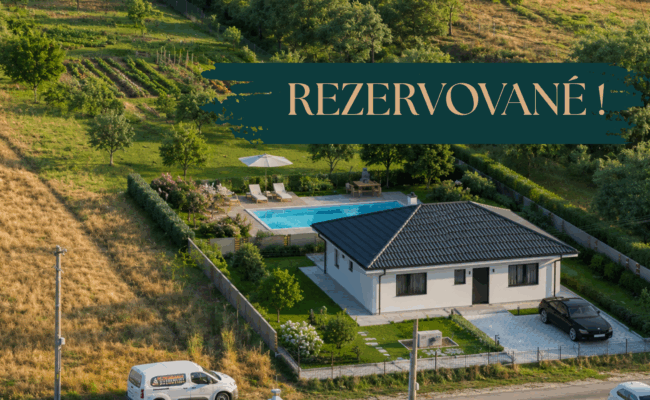 REZERVOVANÉ- Domček s veľkým pozemkom – Beladice