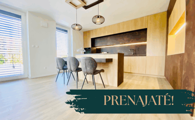PRENAJATÉ – Štýlový 3-izbový byt s veľkou terasou – NITRA